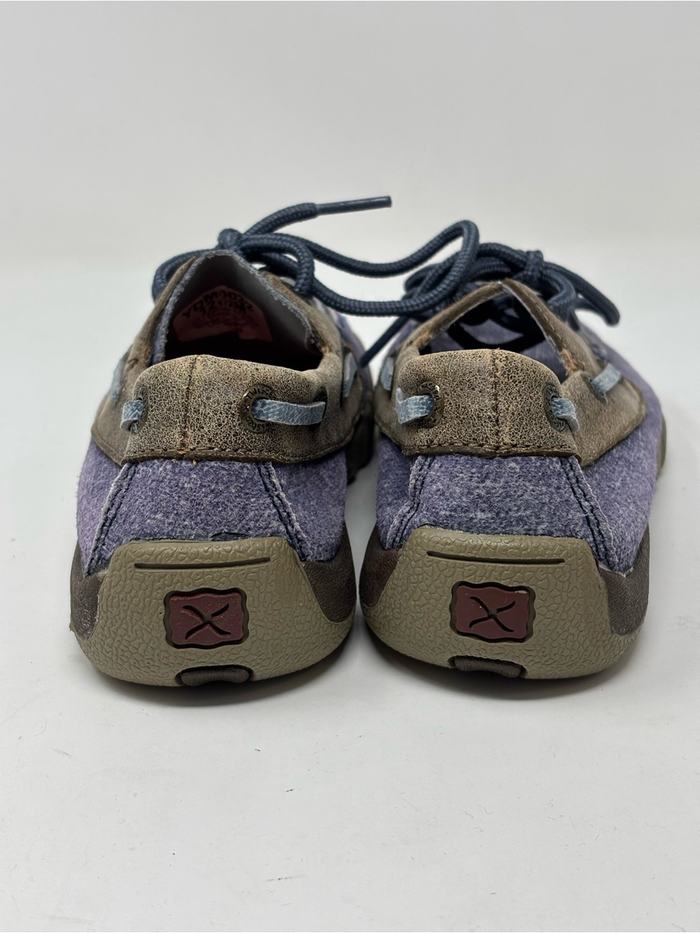 Twisted X Youth driving Mocs boat shoes size 12.5 - Picture 3 of 12